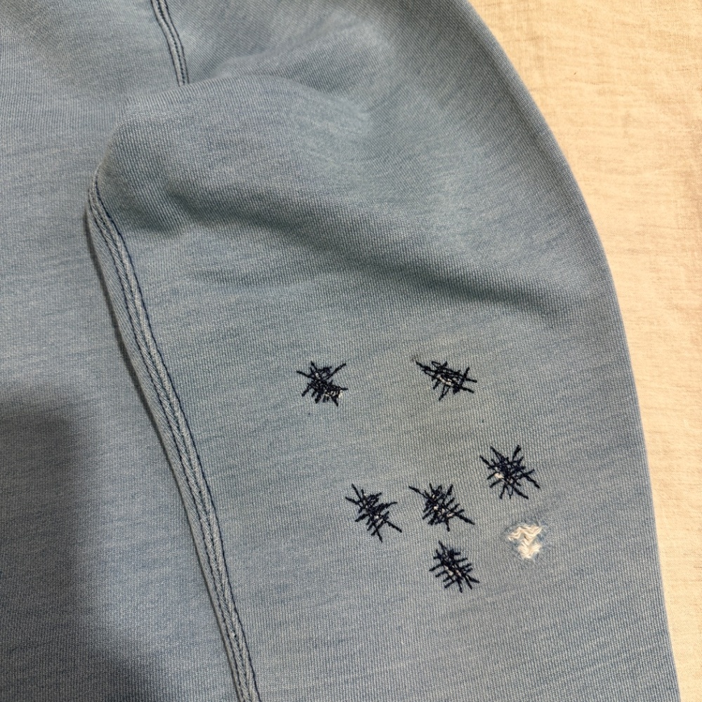 RRL Sweatshirt (*one of a kind*); Faded Indigo Blue; Medium - Picture 11 of 16
